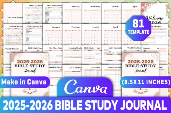 2025-2026 Bible Study Journal Canva Kdp: A Comprehensive Guide for Spiritual Growth