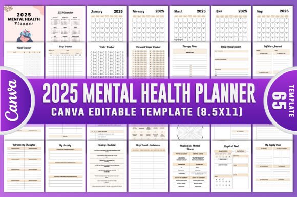 2025 Mental Health Planner Canva KDP: A Comprehensive Tool for Mindful Living