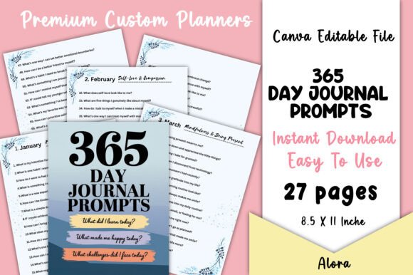 365 Day Journal Prompts Canva Interiors: A Practical Guide for Daily Reflection