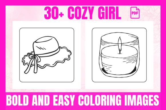 Cozy Girl Coloring Pages – Bold Easy