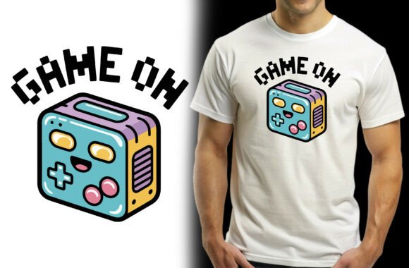 Game On Classic T-Shirt - Vector Design
