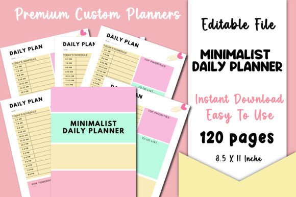 Minimalist Daily Planner Canva KDP: A Modern Tool for Time Management and Productivity