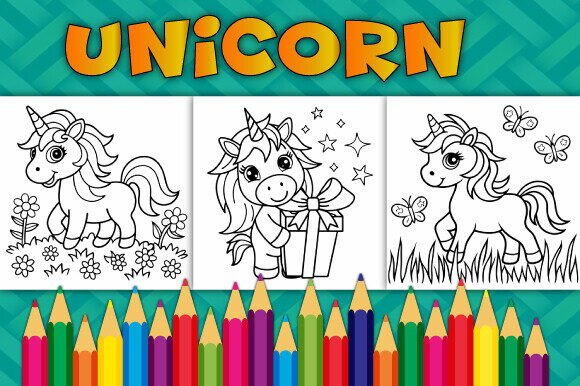 Unicorn Bold and Easy Coloring Pages: A Creative Delight for All Ages